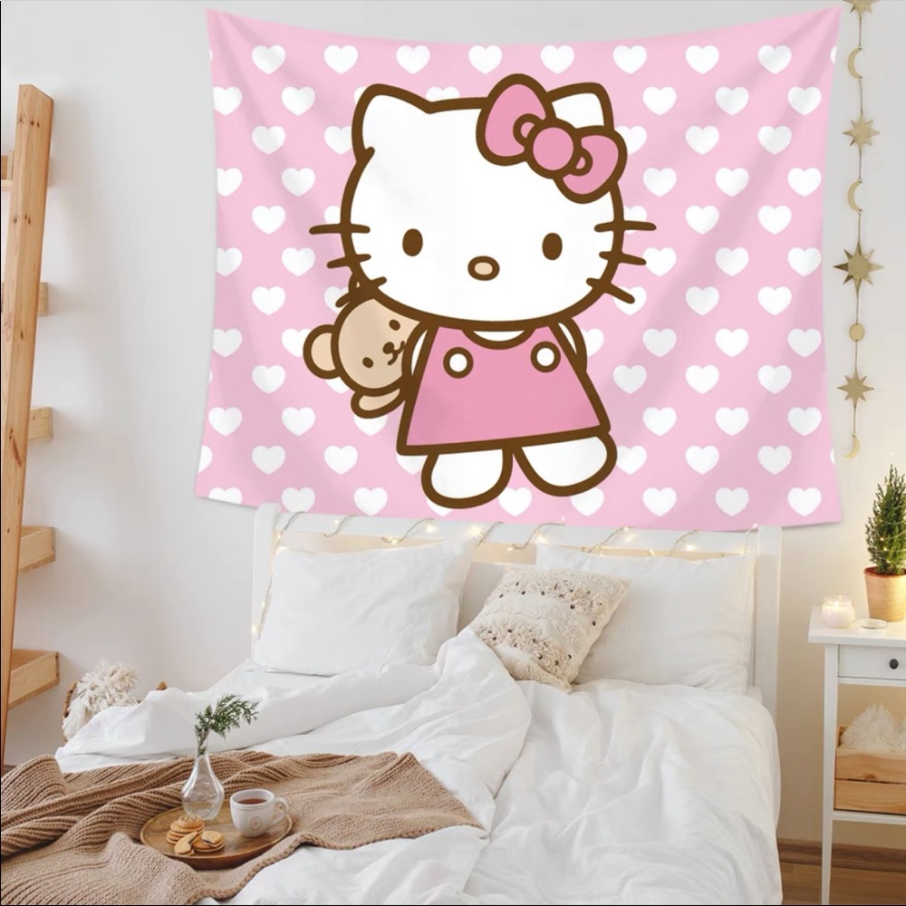 Hello Kitty fabric banner decoration